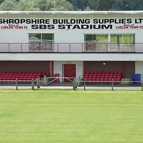 Shropshire Building Supplies stadium at Ludlow Football Club