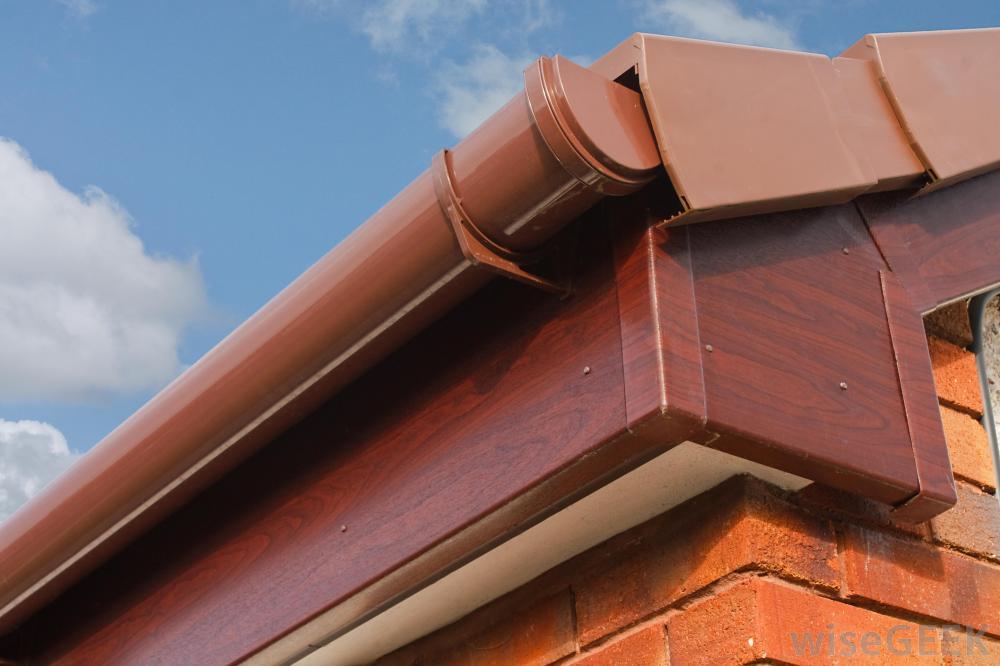 Facia board and guttering